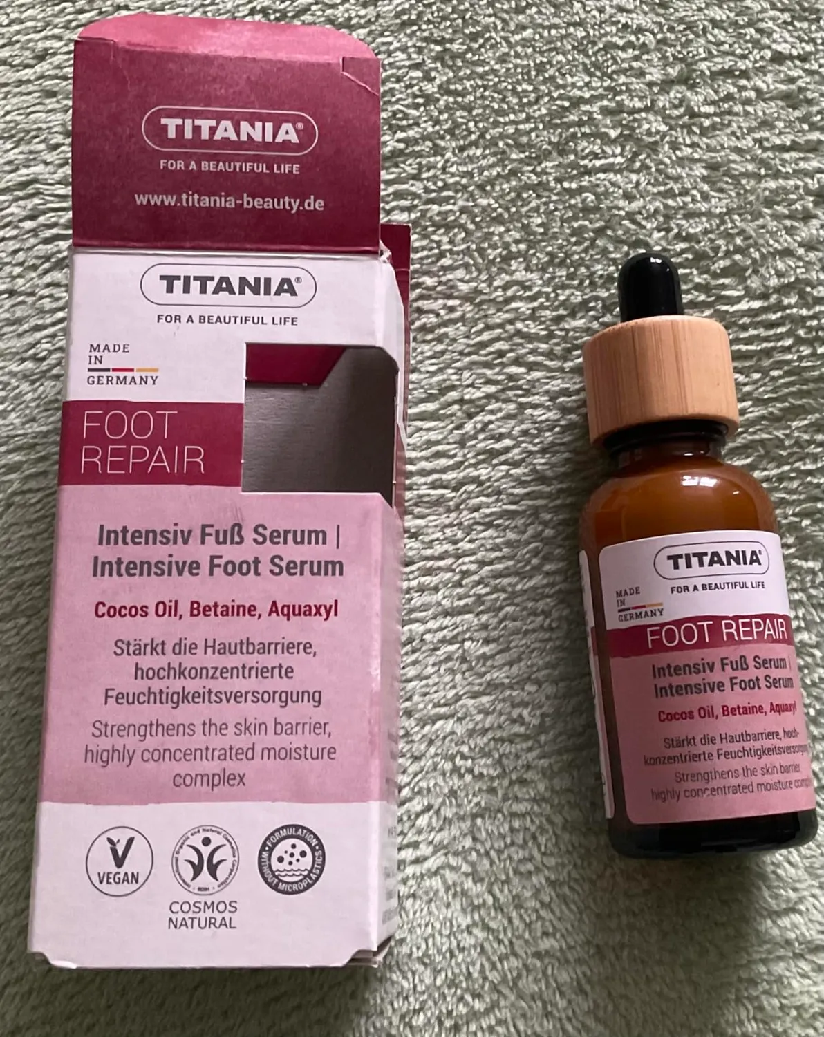 Titania Intensiv Fußserum 30 ml Kokosöl vegan