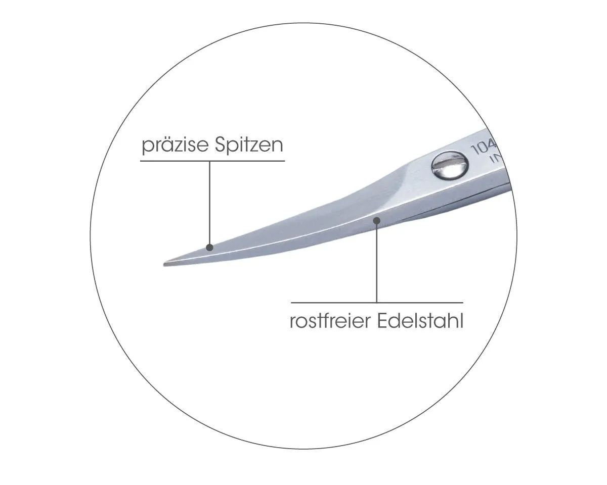 Canal Instrumente 1014-01 Nagel- und Hautschere gebogen 9 cm