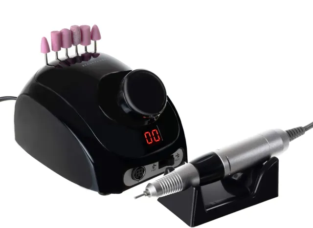 Beautylushh 12349 Nagelfräser Set elektrisch schwarz LCD