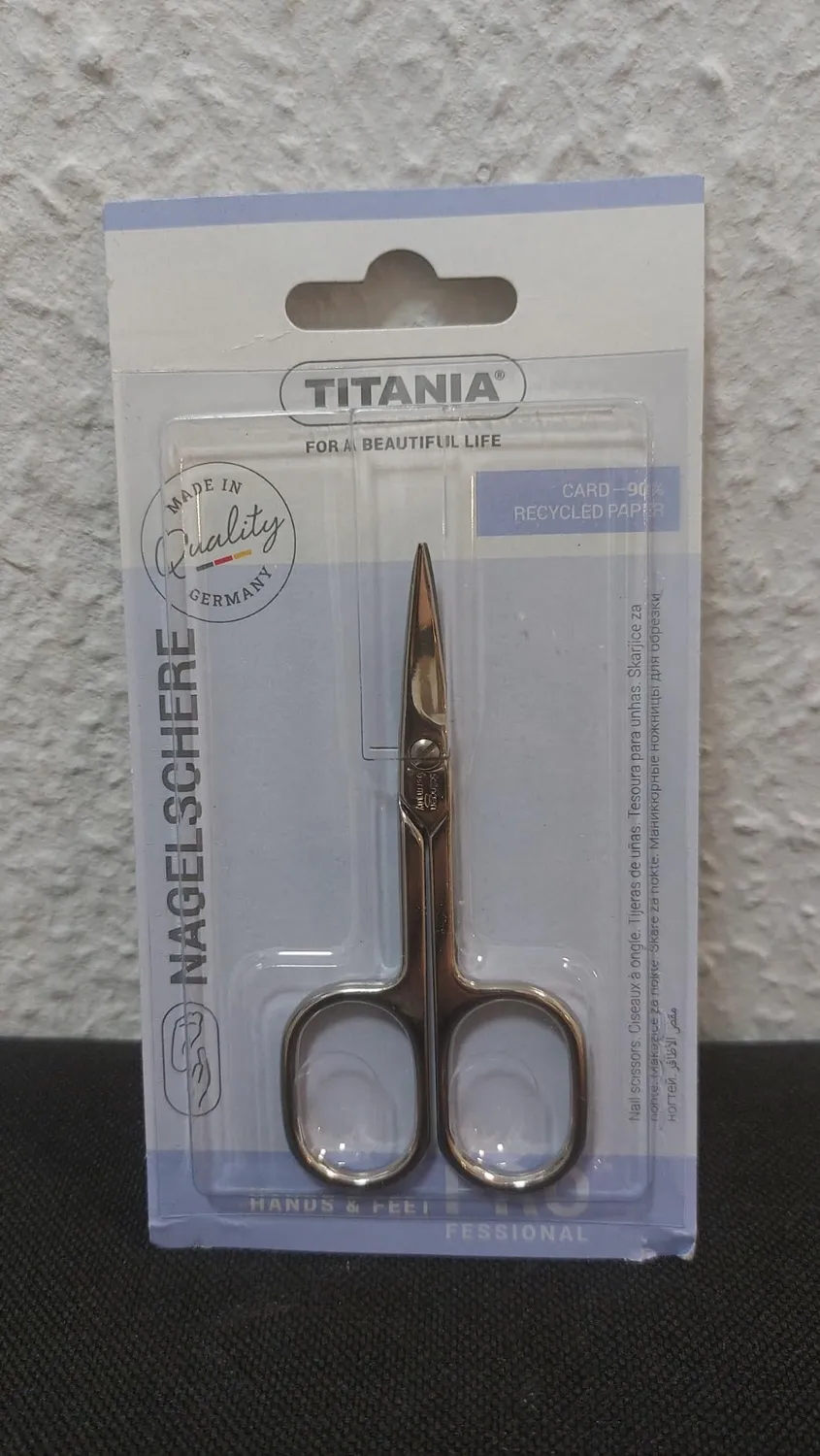 Titania Nagelschere Solingen gebogen 9,5 cm Carbonstahl