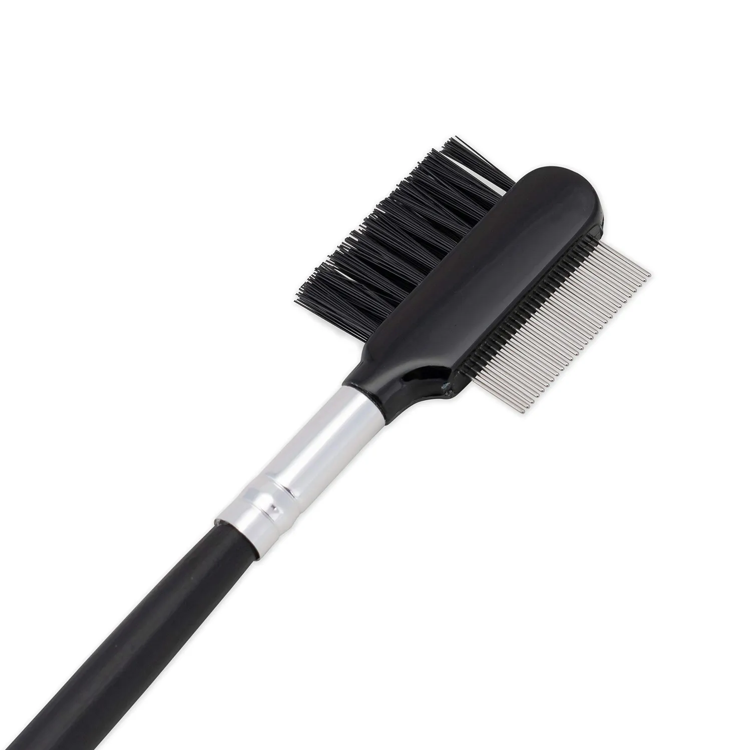 K-Pro 2-in-1 Augenbrauenbürste Wimpernkamm Metall Stylingtool