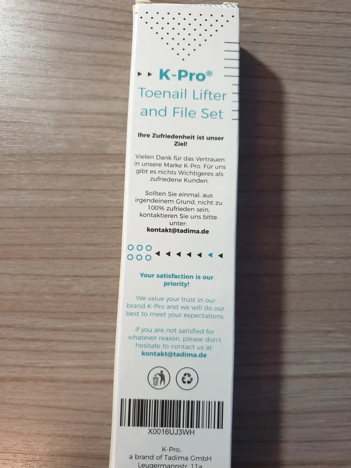 K-Pro Nagelheber Set Edelstahl Fußpflege