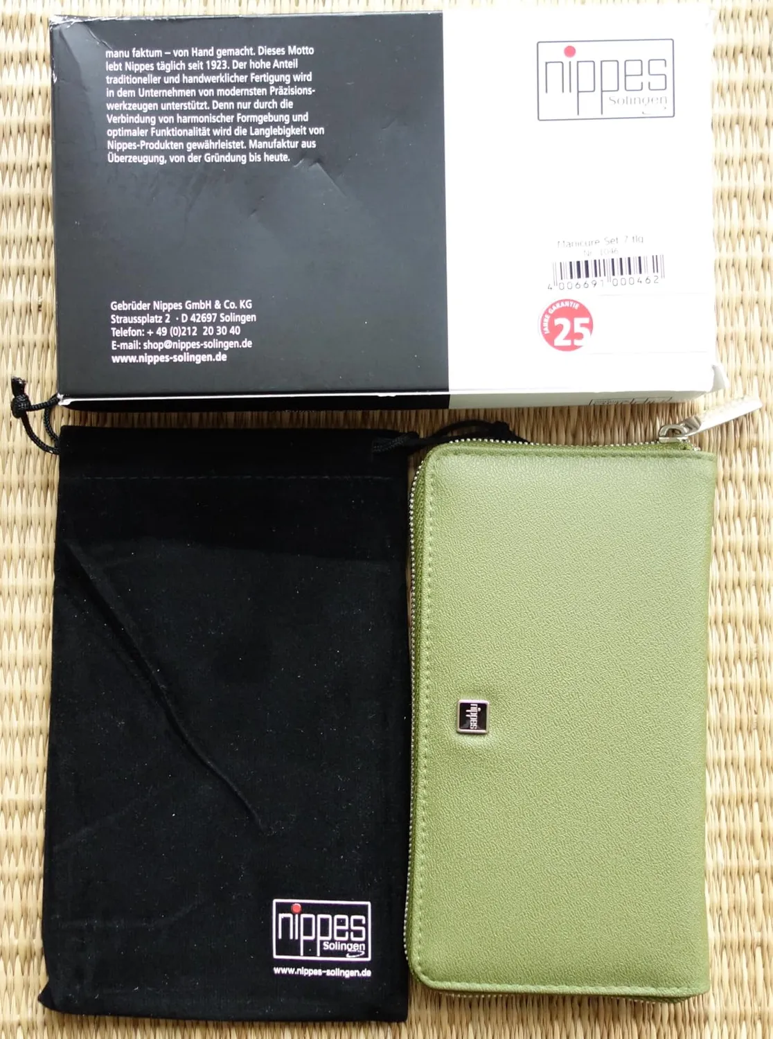 Nippes Solingen Verde Maniküre-Set 3-teilig Eukalyptus vegan