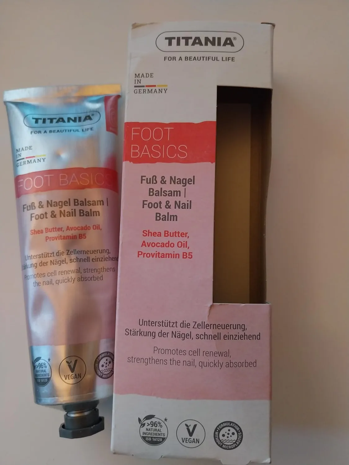 Titania Fuß- & Nagel Balsam 100 ml Sheabutter Biotin vegan