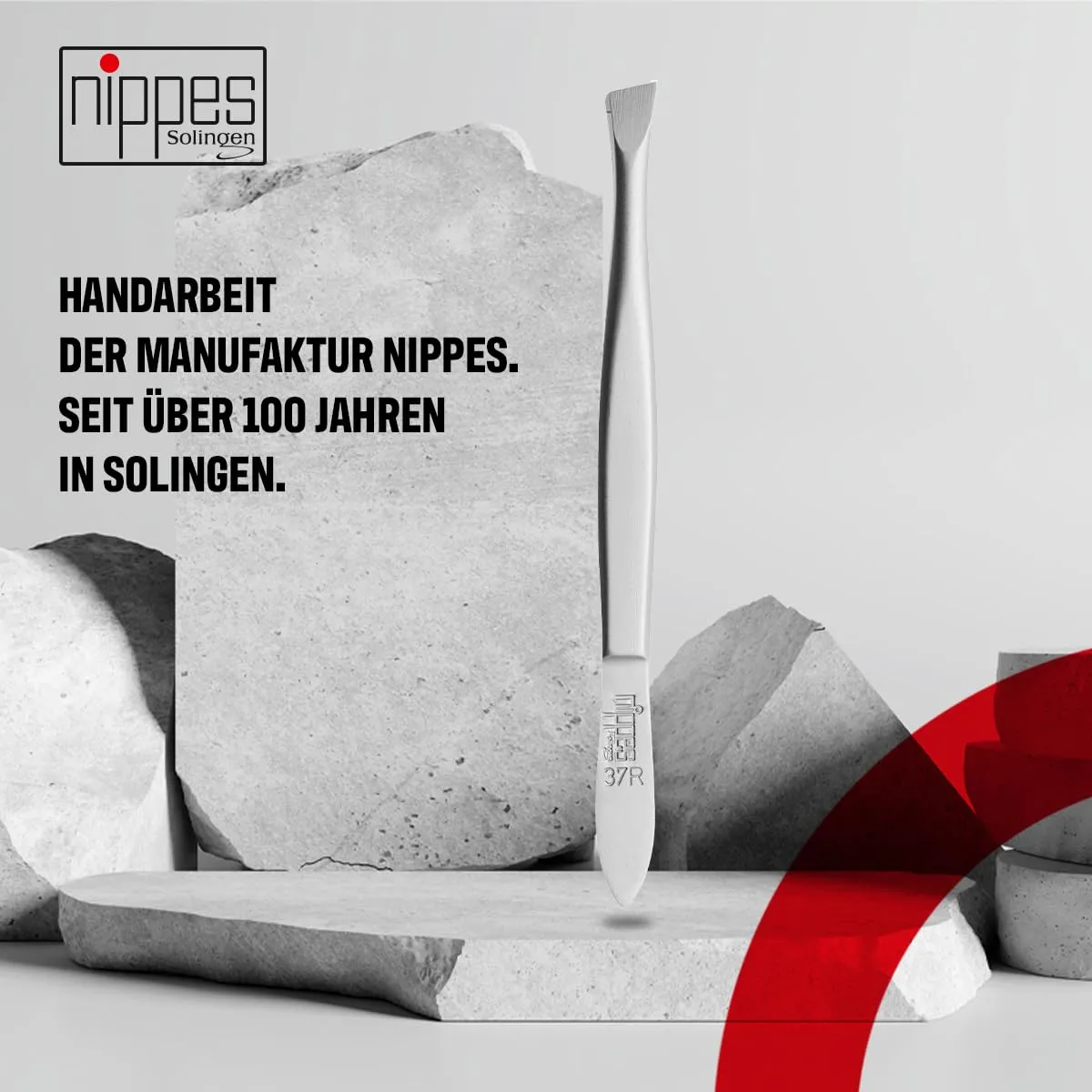 Nippes Solingen 37SR Pinzette schräg 9 cm Edelstahl