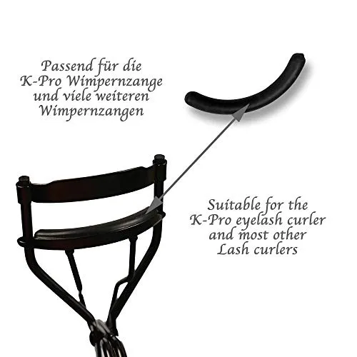 K-Pro Wimpernzange Ersatzpads Silikon 10 Stück schwarz