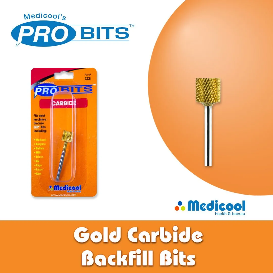 Medicool Gold Carbide CC6 CC7 Backfill Bit Standard einzeln