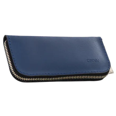 Canal Instrumente Leder-Maniküre-Etui leer Beere 3-teilig
