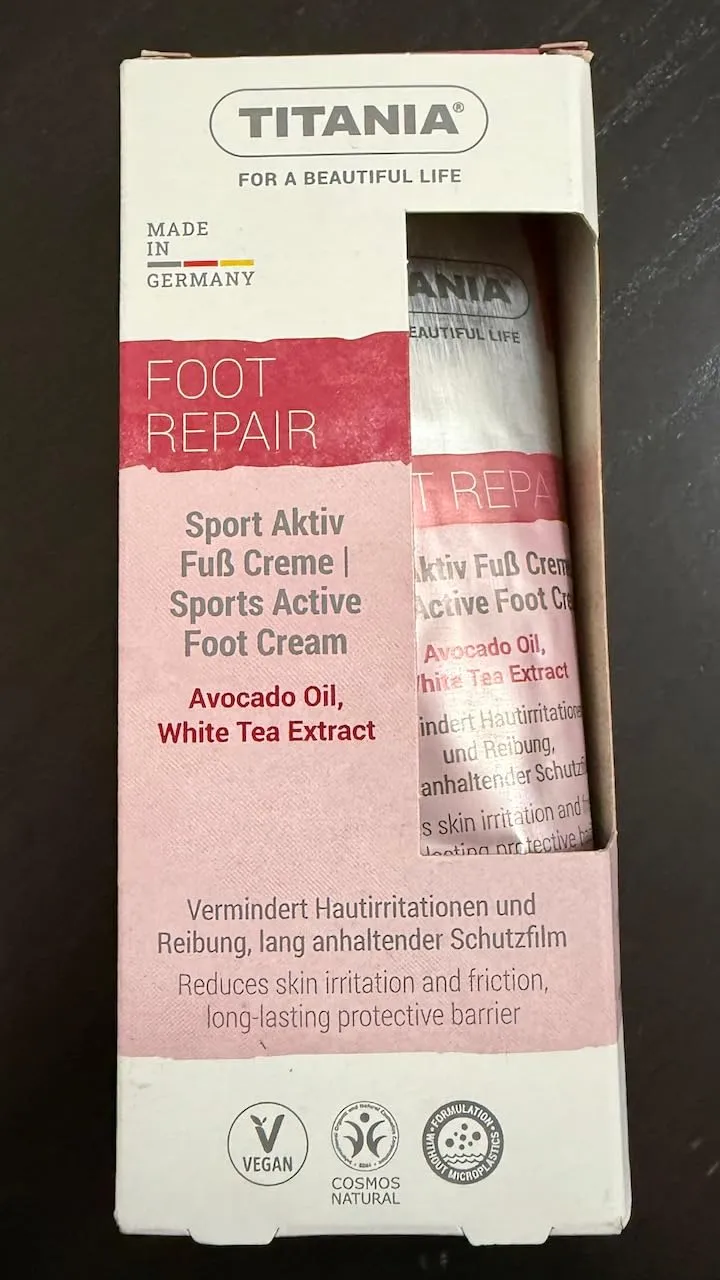 Titania Sport Aktiv Fußcreme 75 ml 2er Pack vegan