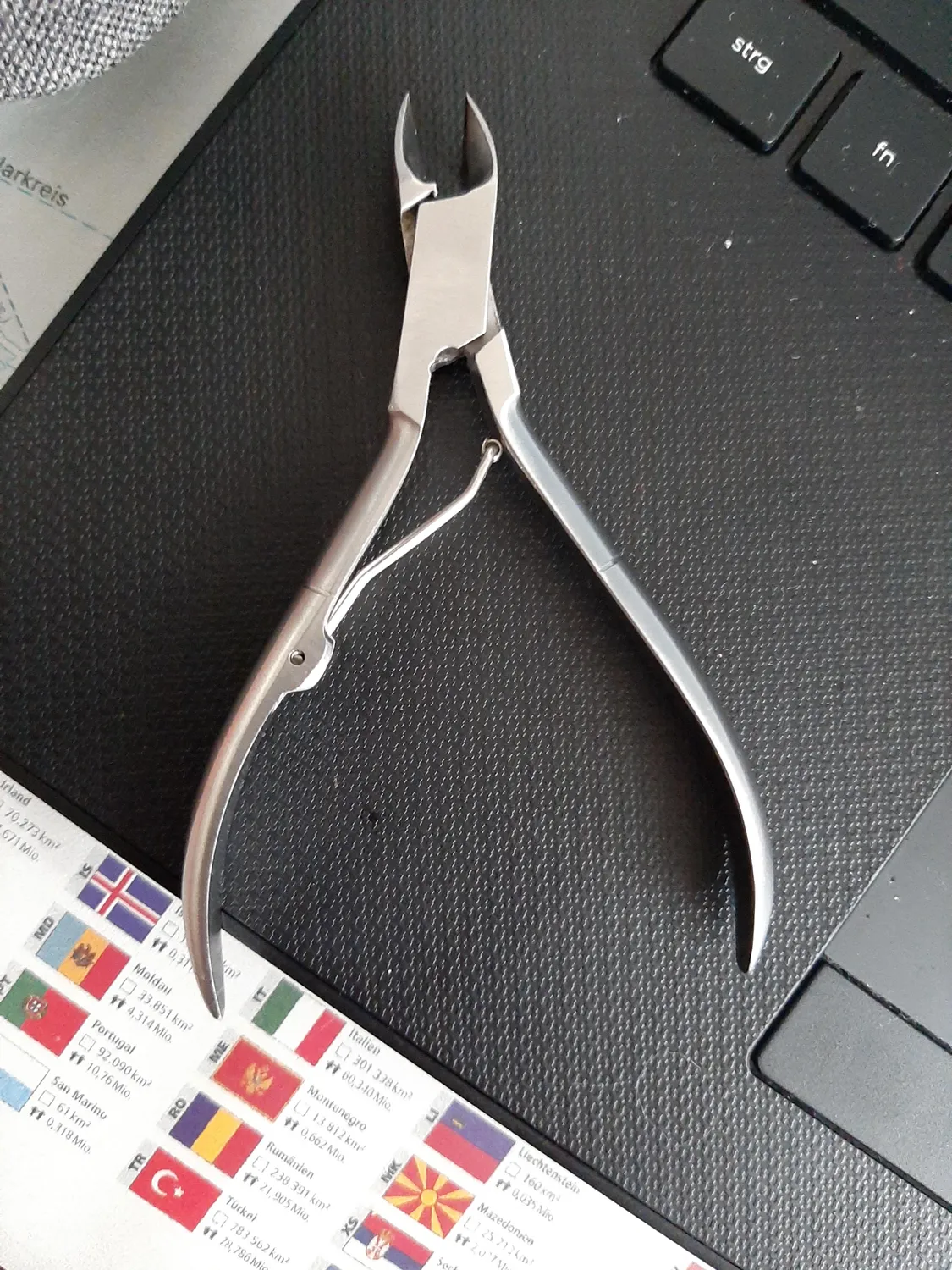 K-Pro Nagelhautzange Edelstahl 0,8 cm Schneide Maniküre