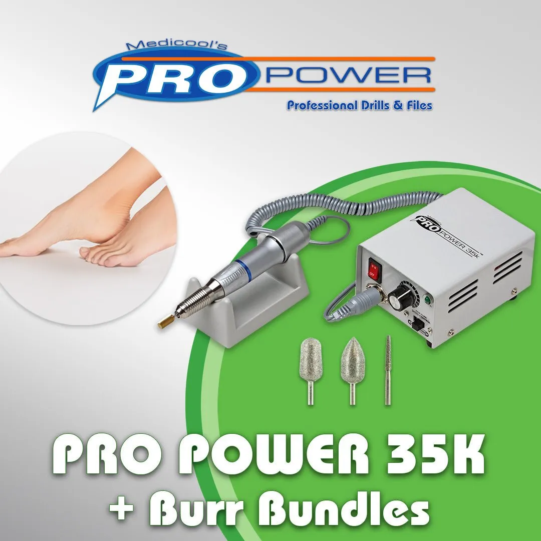 Medicool Pro Power 35K Nagelfräse Diamant Bit-Set 1 Profi