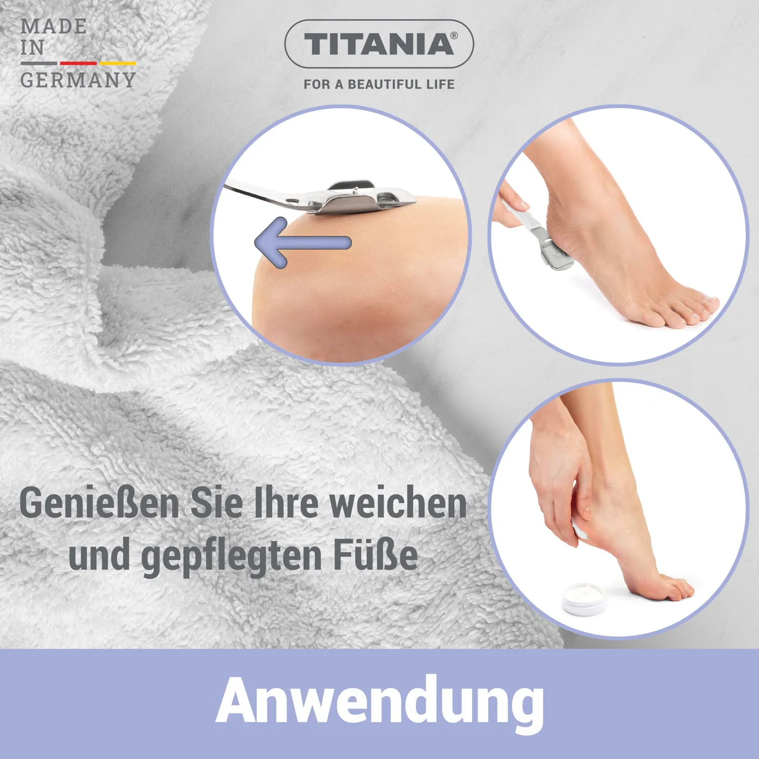 Titania Hornhauthobel Kunststoff mit Ersatzklinge