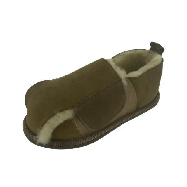 Medicool Sheepskin Casuals Hausschuhe stone Diabetiker