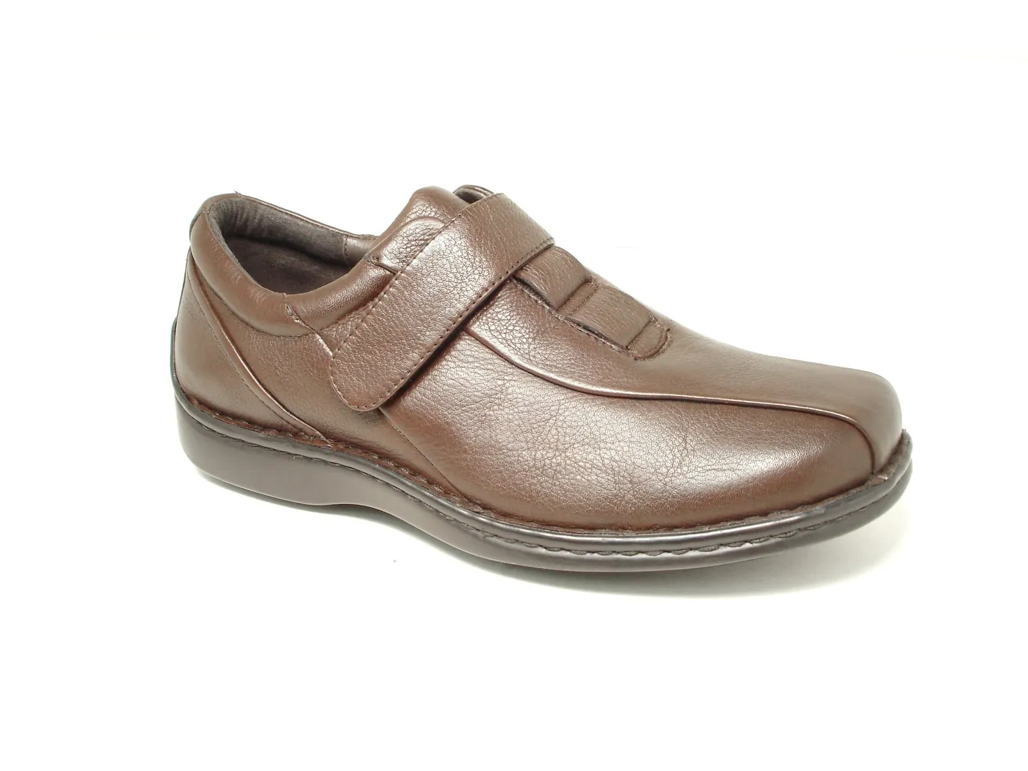 PG Lite 1815 Herren Slip-Ons Schwarz 9-3E Klett Poron