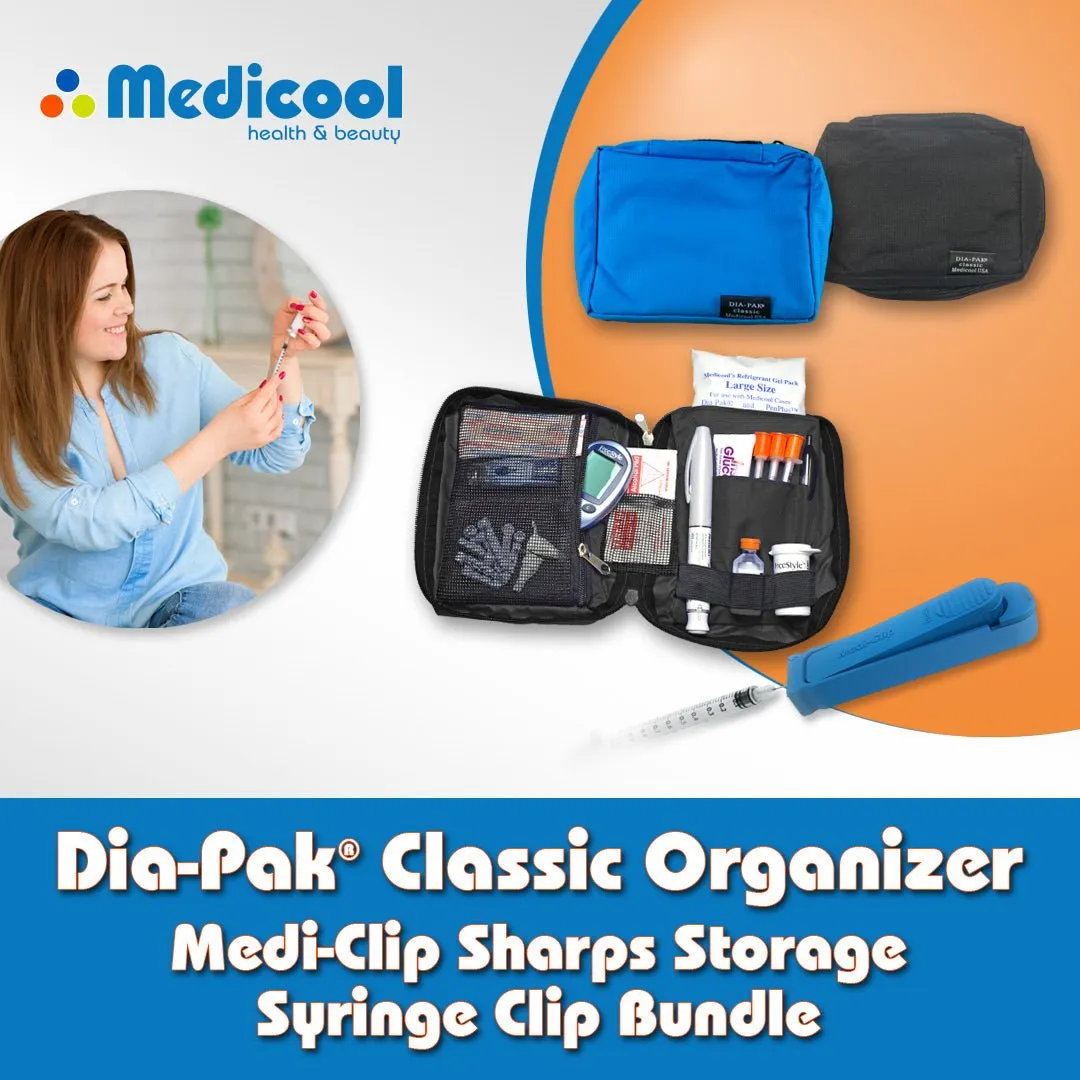 Medicool Dia-Pak Classic Insulintasche Medi-Clip Schwarz Nylon