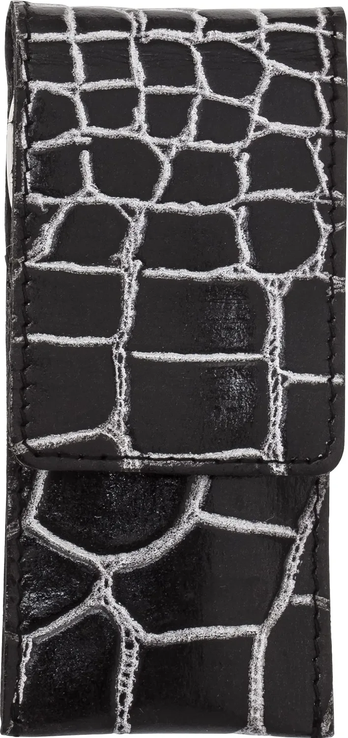 nippes Solingen Maniküre-Set 3-tlg. Rindsleder-Etui Kroko