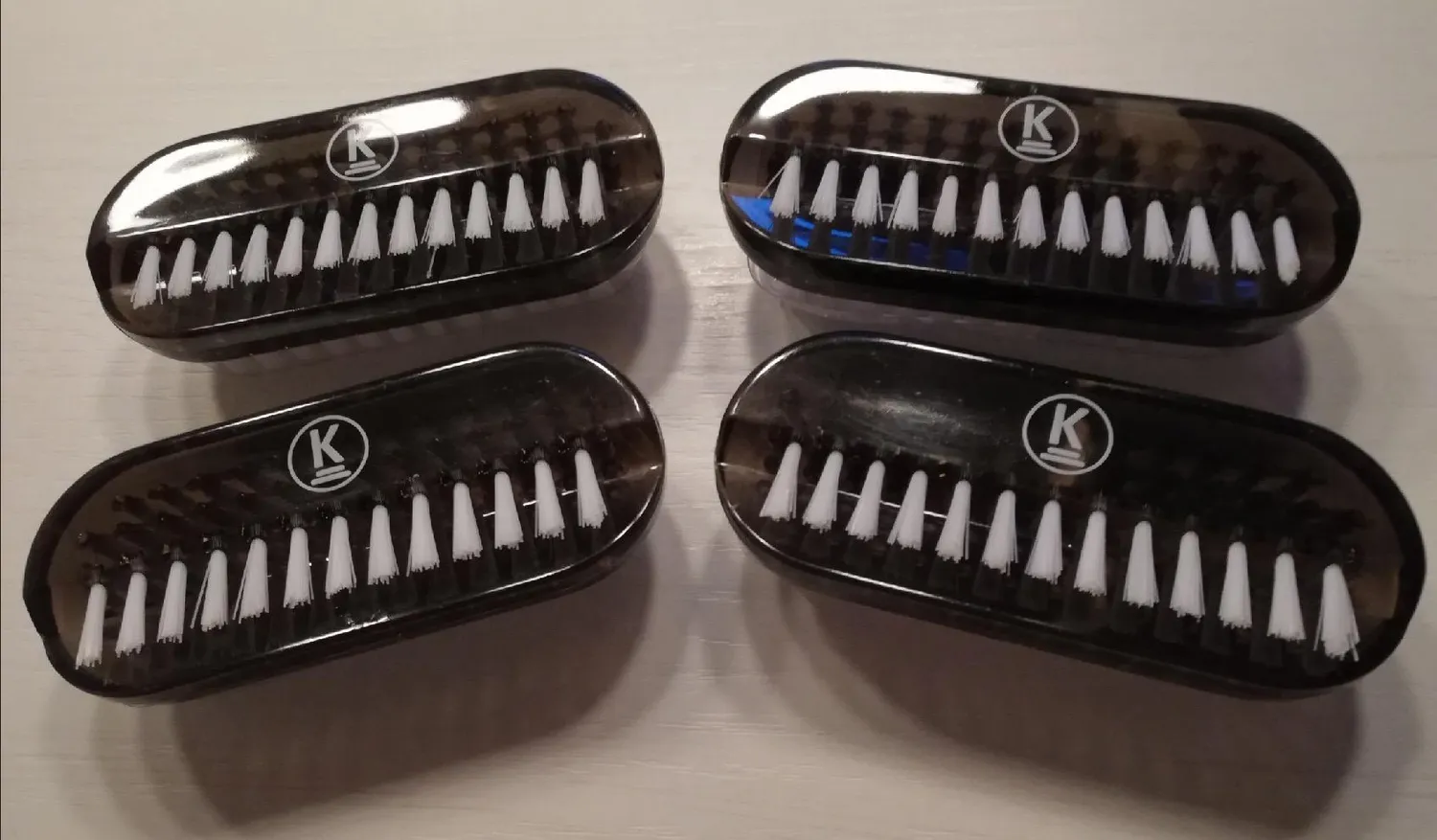 K-Pro Hand- Nagelbürste doppelseitig 4er Set Kunststoff