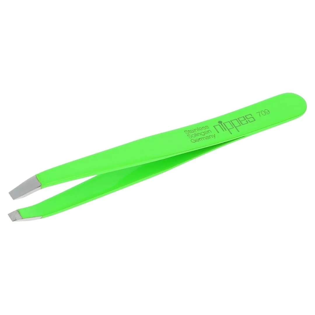 Nippes Solingen Classic Pinzette schräg Pink 9,5 cm rostfrei