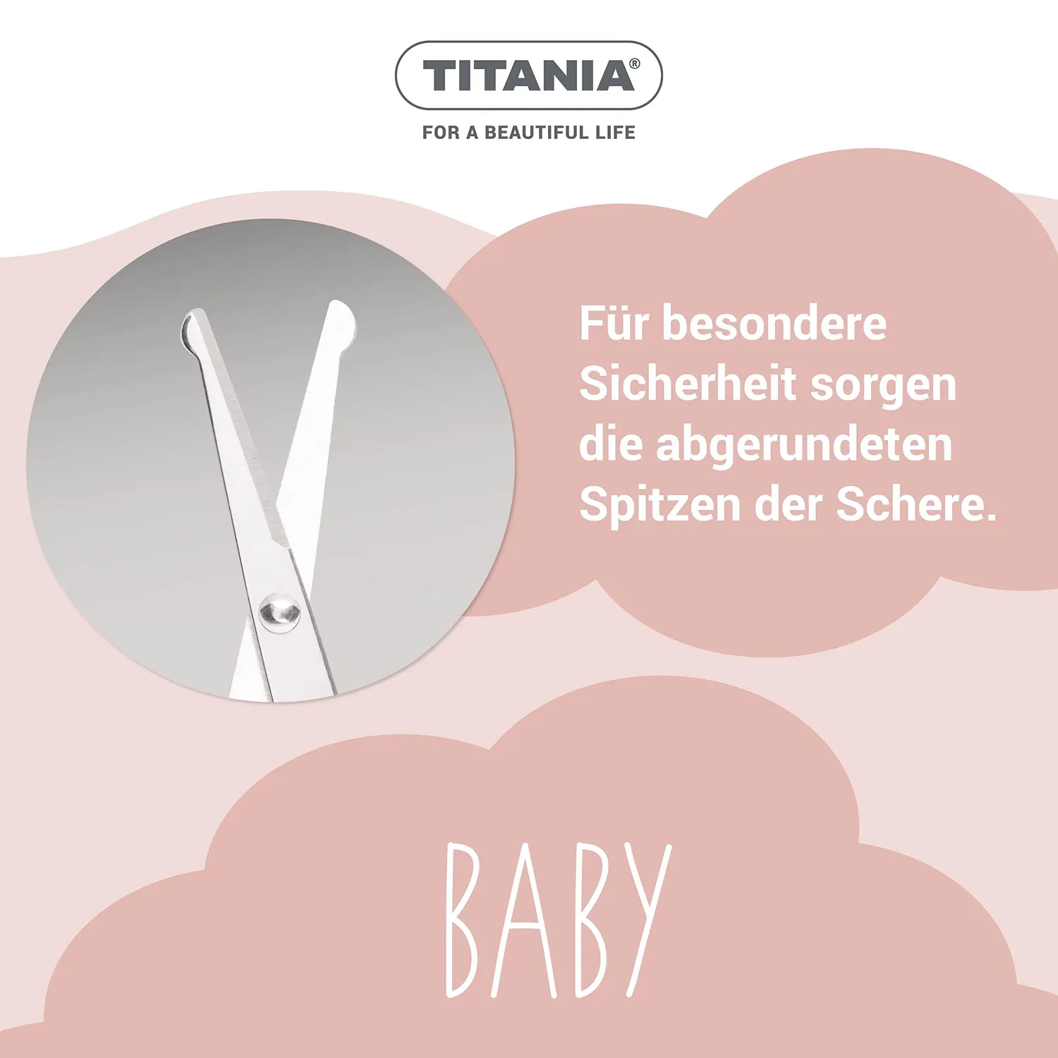 Titania Baby Maniküreset 3-teilig Pink Babynägel