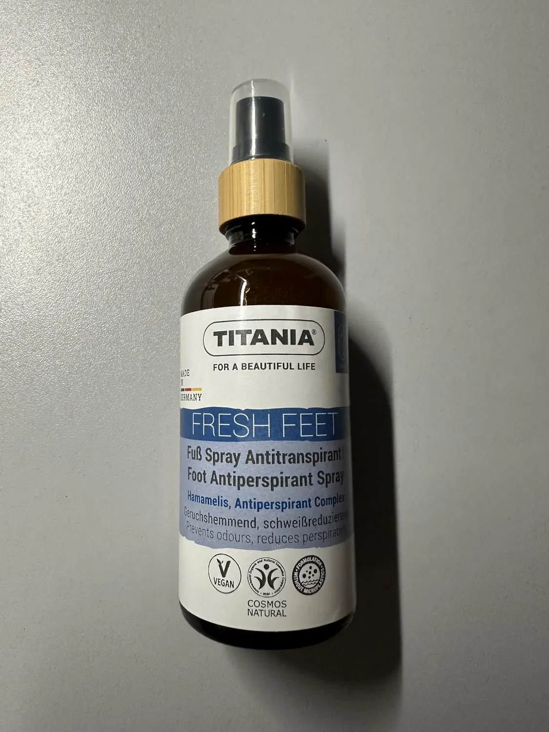 Titania Fußspray Antitranspirant 100 ml ohne Alkohol