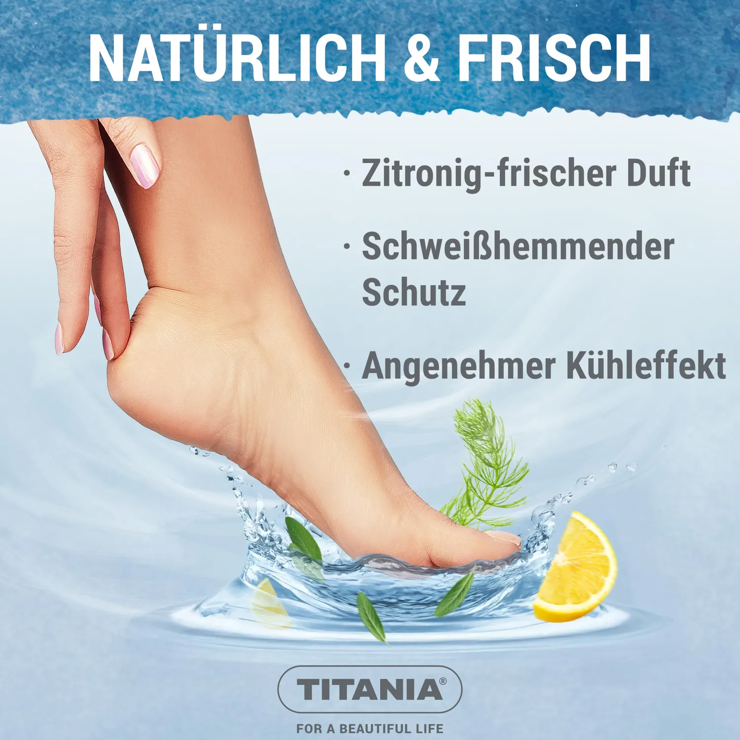Titania Fuß Deo Spray zitrisch-frisch 150 ml vegan