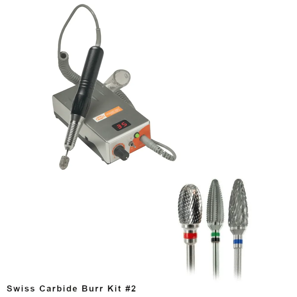 Medicool Pro Power 35K Fußpflegefräser Silber Diamant Set