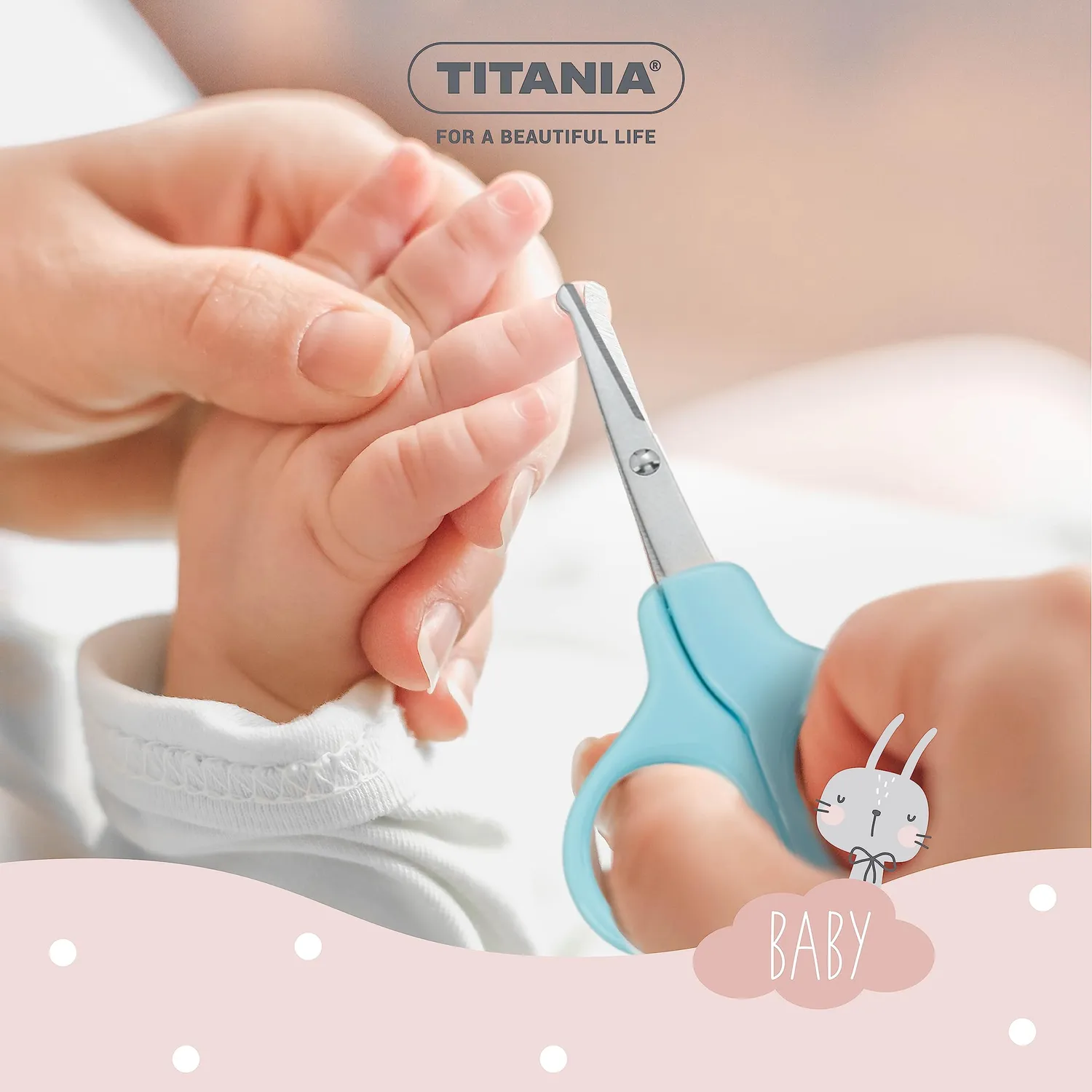 Titania Baby Maniküreset 3-teilig Pink Babynägel
