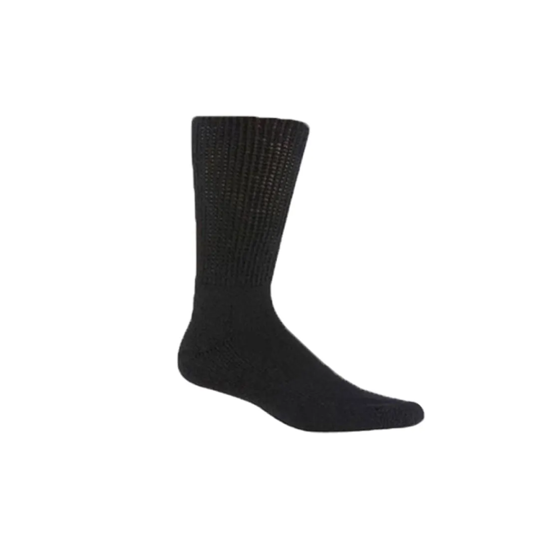 Medicool DiaSox Plus Diabetikersocken Schwarz L Einzelpack Baumwolle