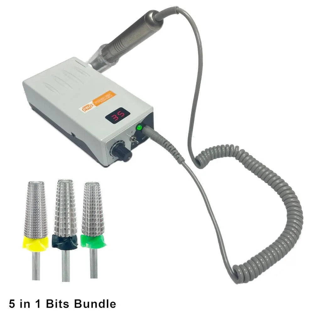 Medicool Pro Power 35K Nagelfräser Silber Bit-Set 1 Akku