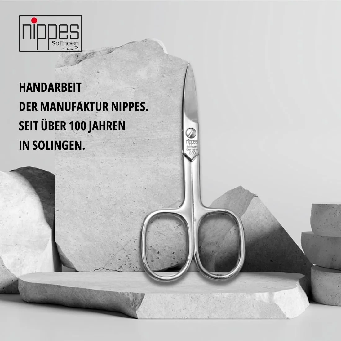 Nippes Solingen Nagelschere gebogen 9 cm Maniküre