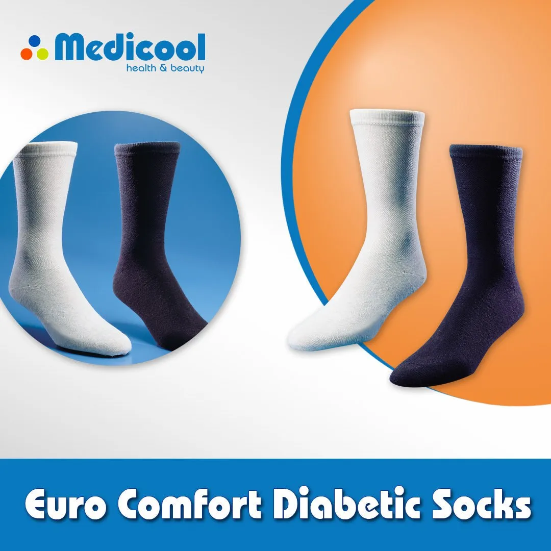 Medicool Euro Comfort Diabetikersocken Schwarz 1 Paar