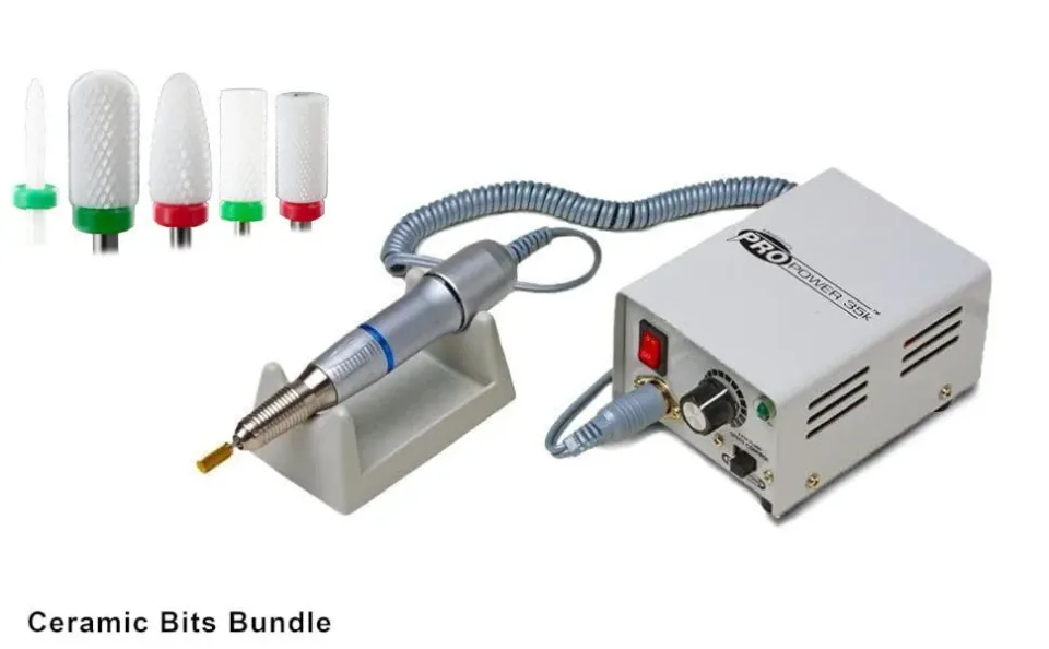 Medicool Pro Power 35K Nagelfräse Ceramic Bits Bundle