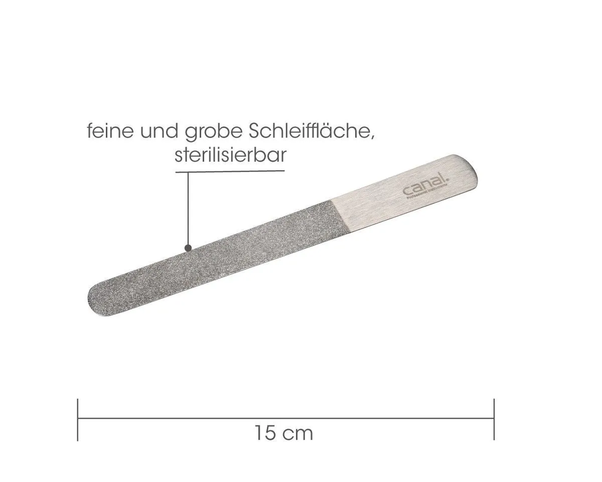 Canal Instrumente Diamant Hornhautfeile rostfrei 15 cm