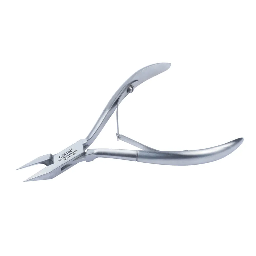 Canal Eckenzange Edelstahl flache Spitze 13 cm