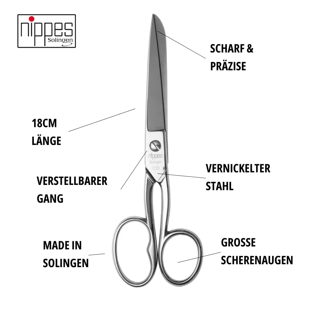 Nippes Solingen Classic 103-18 Haushaltsschere 18 cm