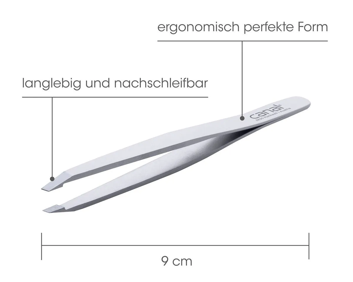 Canal Instrumente Haarpinzette gerade 9 cm rostfrei