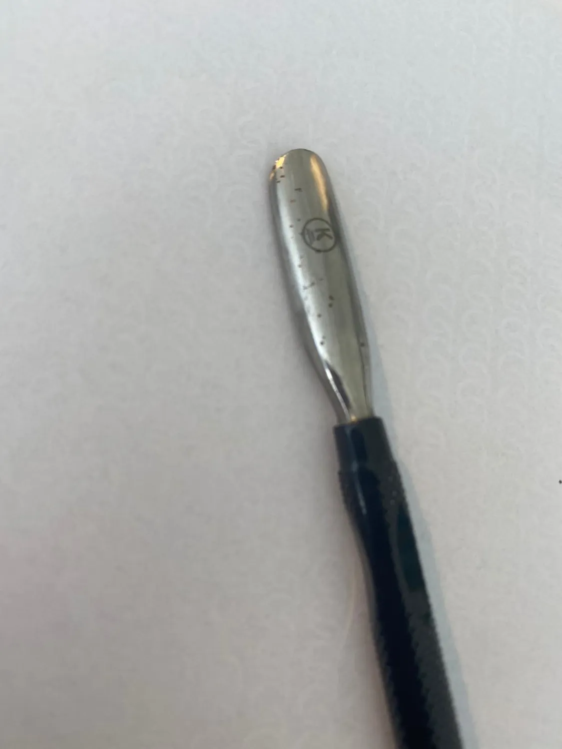 K-Pro Nagelhautschieber Edelstahl Schwarz 2-in-1