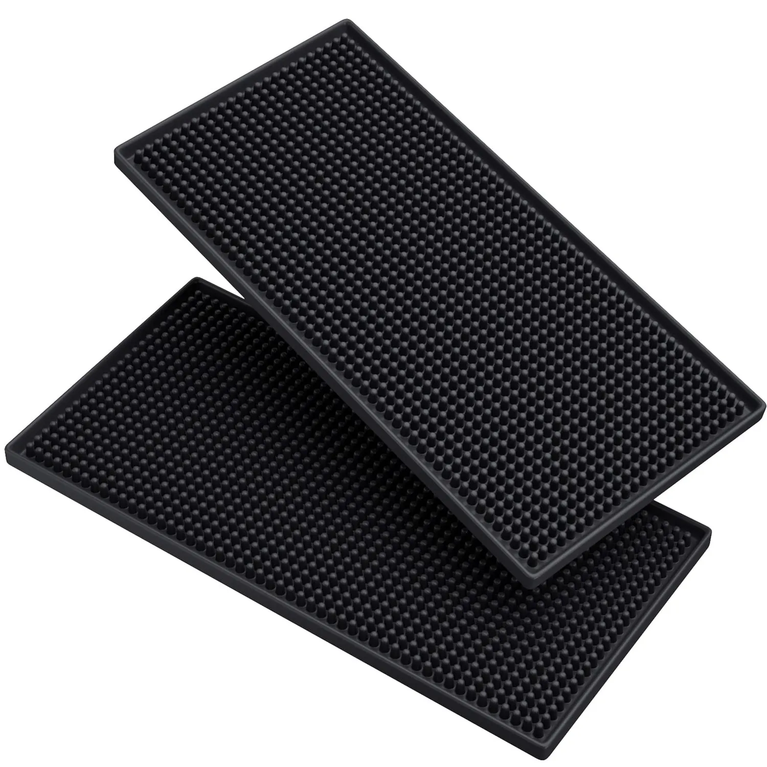 Noverlife Barmatte Gummi 60x8 cm 2er Pack schwarz