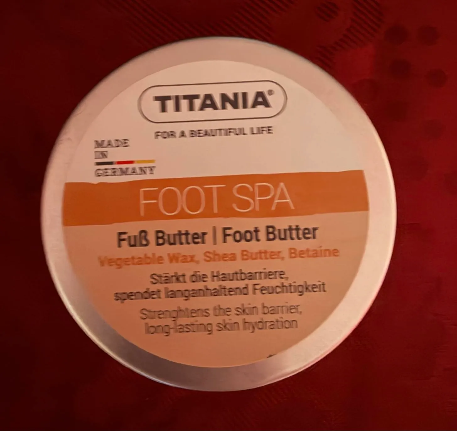 Titania Fußbutter Fußcreme 100 ml Sheabutter