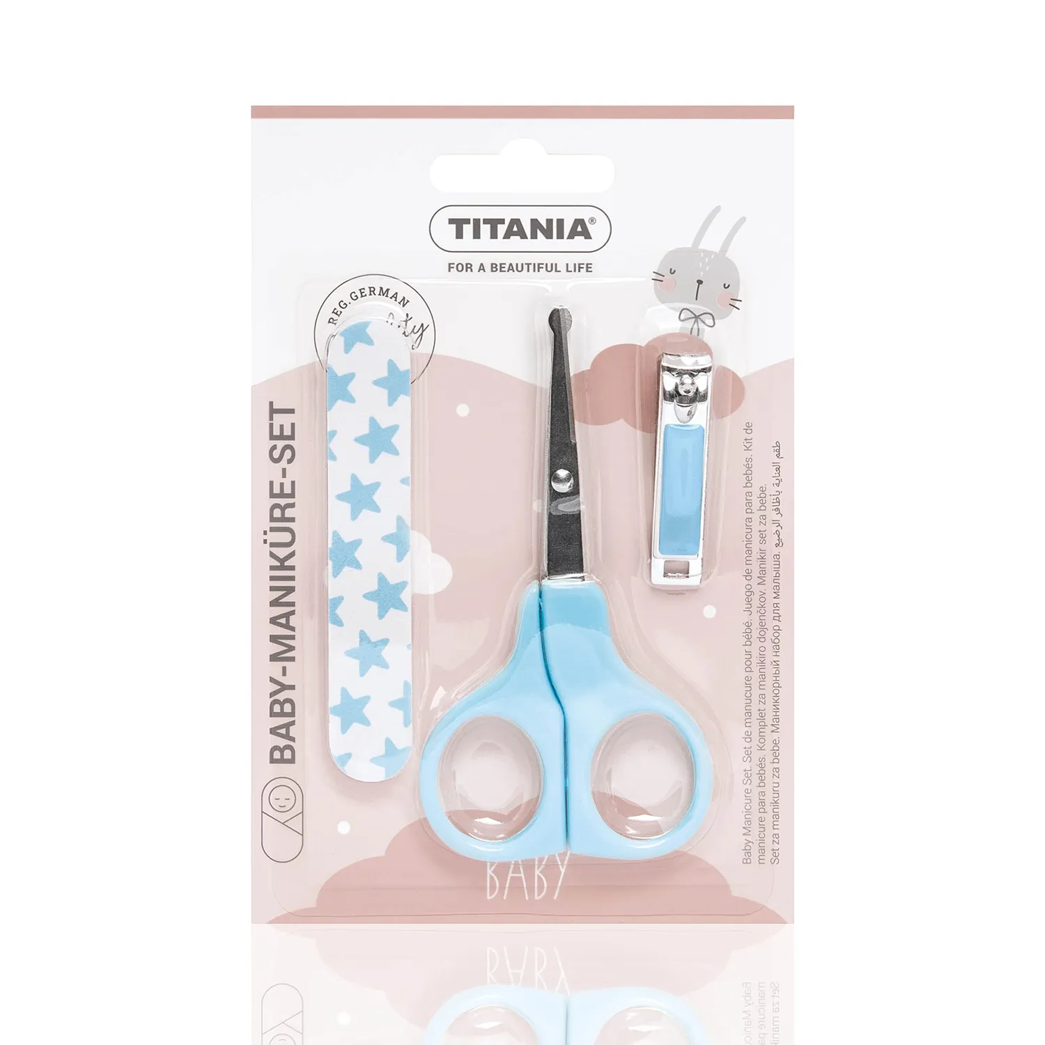 Titania Baby Maniküreset 3-teilig Pink Babynägel
