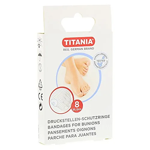 Titania Druckstellen Schutzringe 8 Stück Latex
