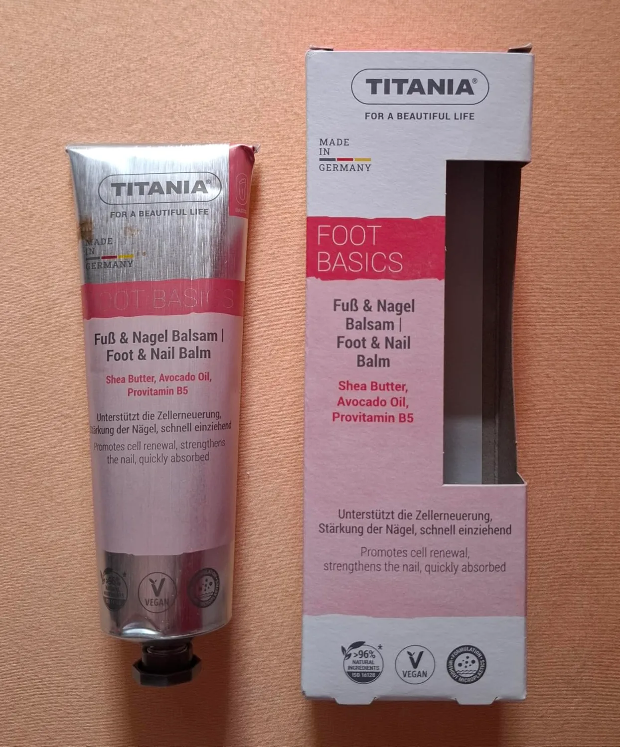 Titania Fuß- & Nagel Balsam 100 ml Sheabutter Biotin vegan