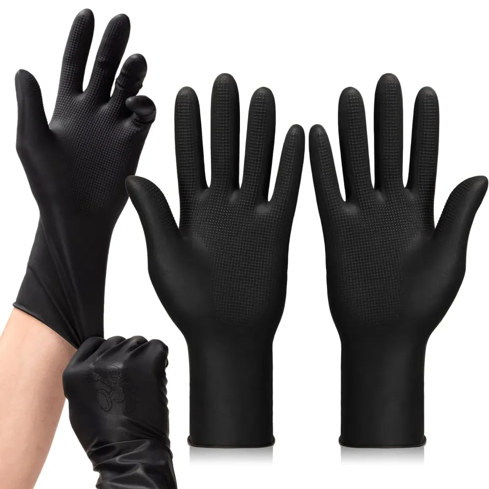 Noverlife Färbehandschuhe Latex Schwarz Gr L 5 Paar
