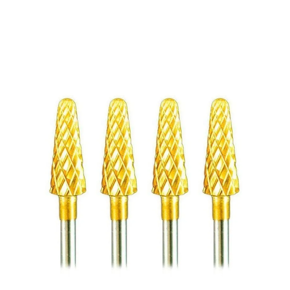 Medicool Pro Bits CC3 Gold Hartmetall Nagelfräser Single Kegel