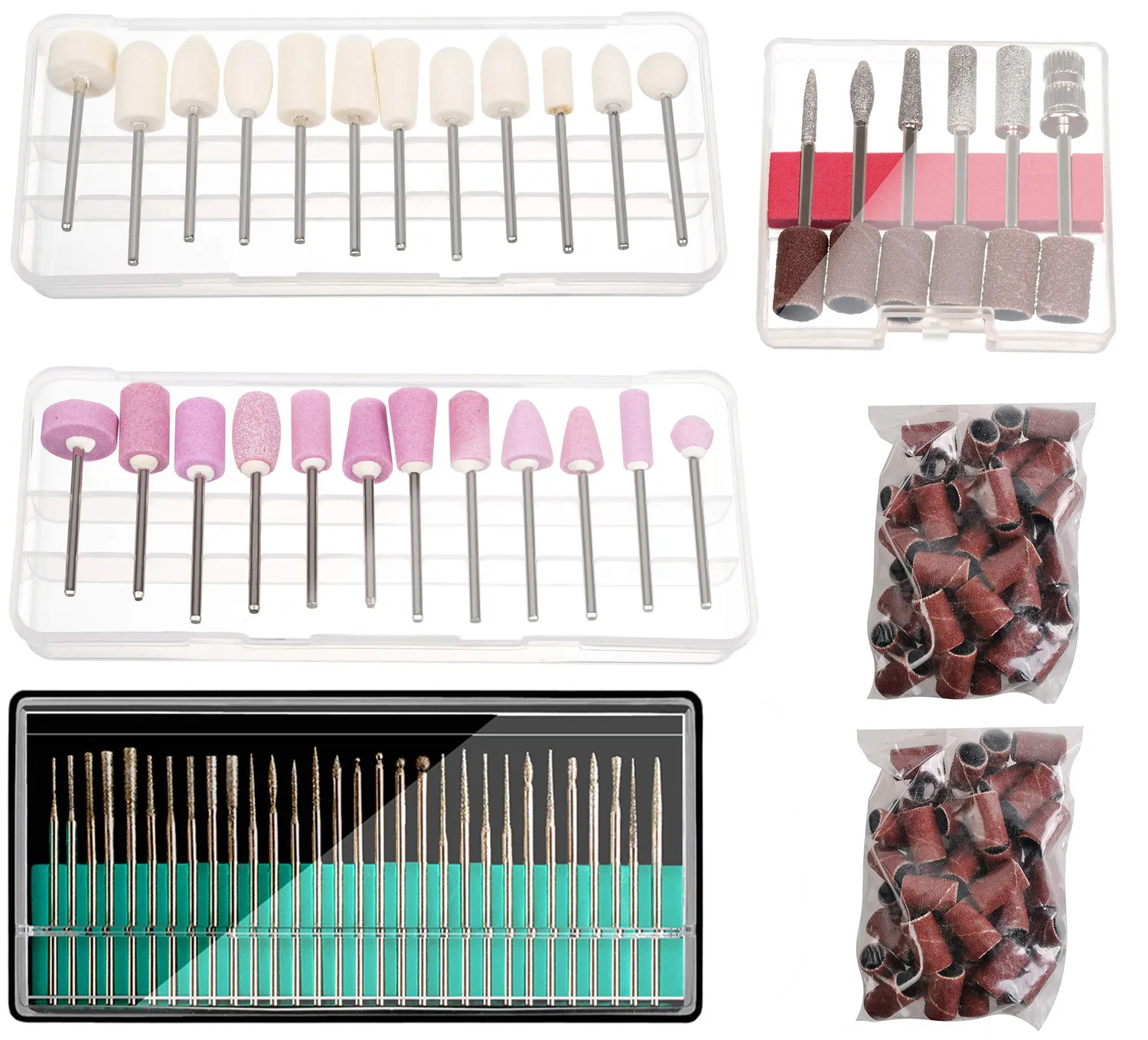 Beautylushh 12349 Nagelfräser Set elektrisch schwarz LCD