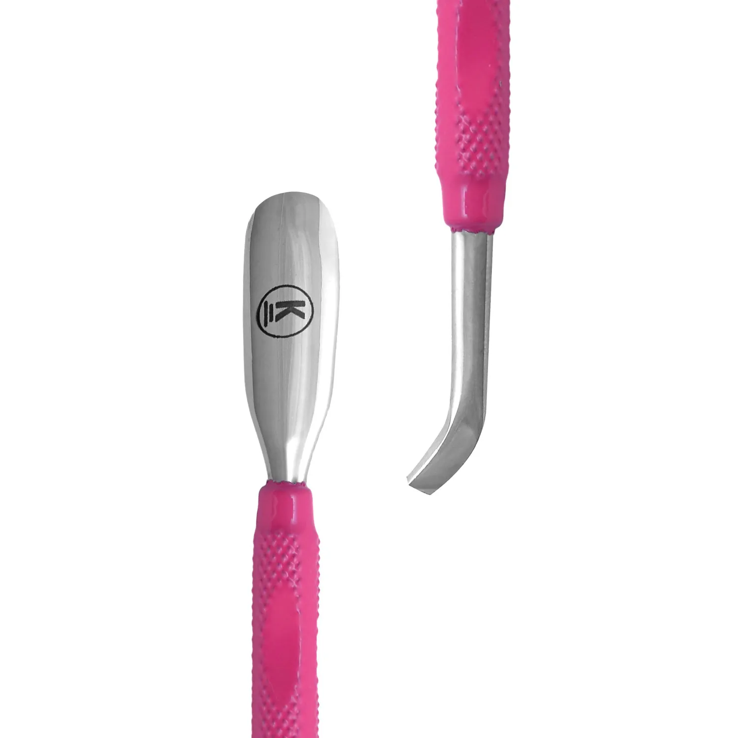 K-Pro Nagelhautschieber Edelstahl Pink 2-in-1
