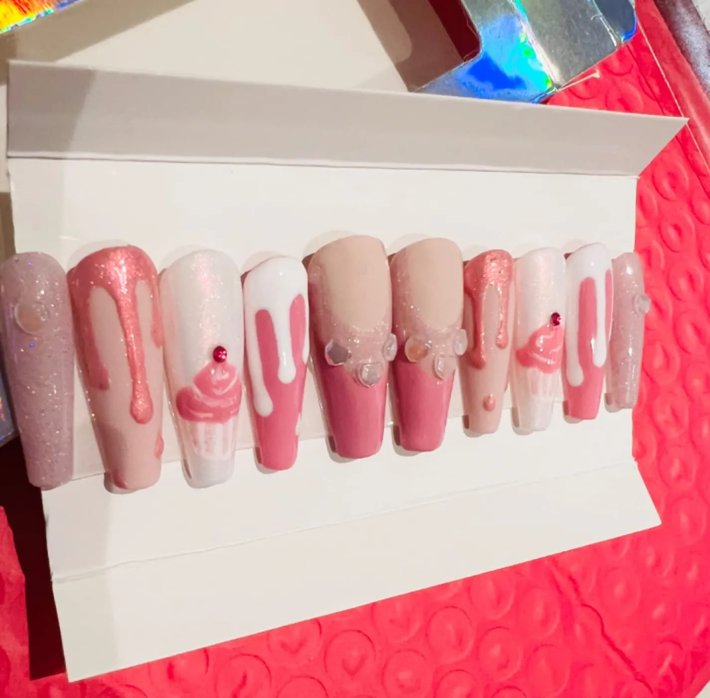 Noverlife Nagelbox Holografisch Fenster 30er Set Karten