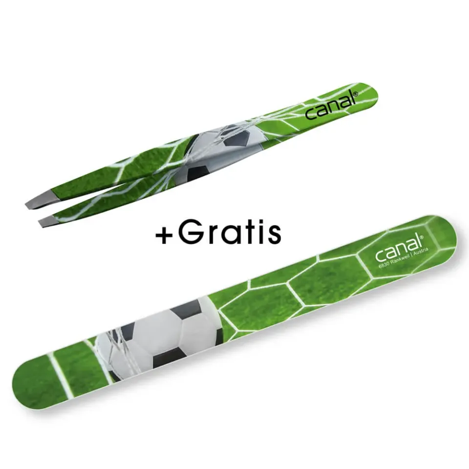 Canal Instrumente 2150-02 Haarpinzette Fußball mit Feile