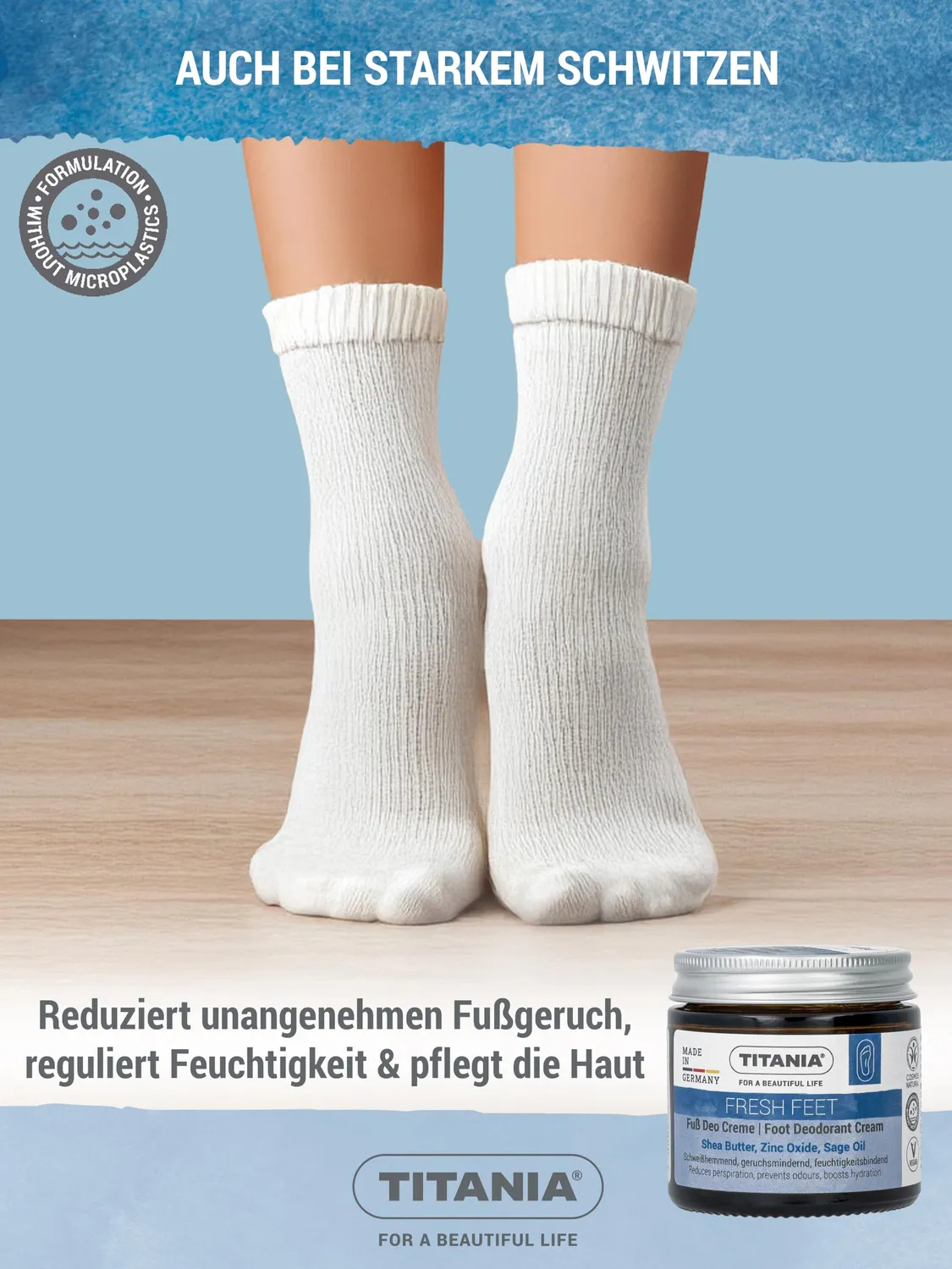 Titania Foot Fuß Deo Creme Citrus 40 ml vegan