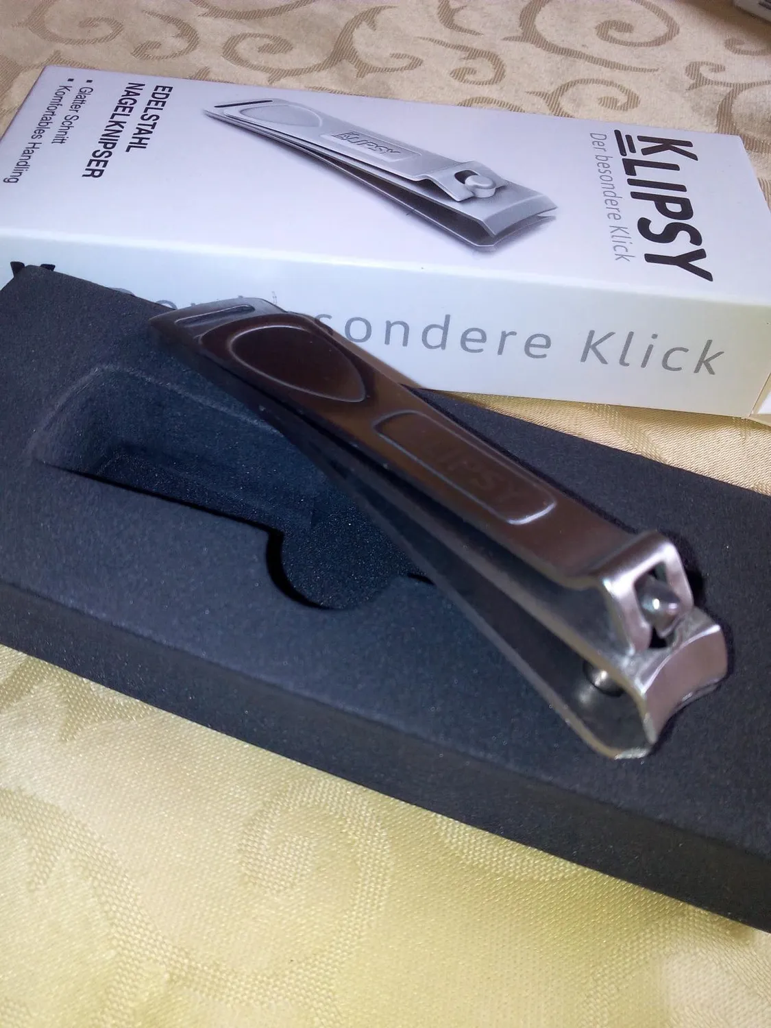 K-Pro Nagelknipser Edelstahl gebogen 8,5 cm mit Feile